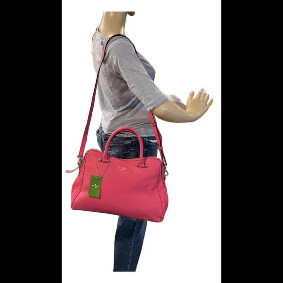 NWT KATE SPADE NEW YORK Audrey Charles Street Handbag W/Shoulder Strap Pink - Picture 10 of 12